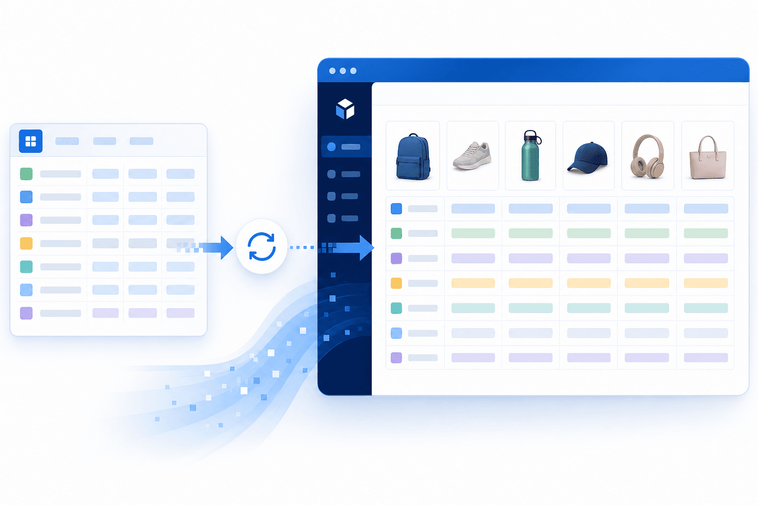 Approved product record flowing into commerce systems